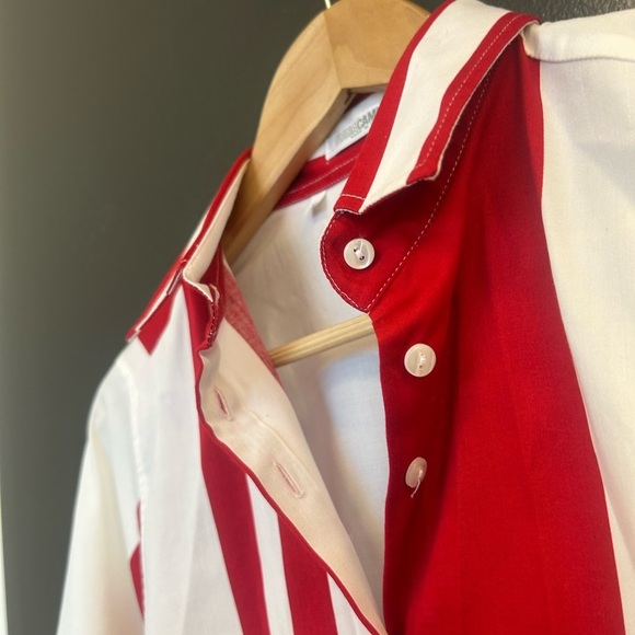 Naracamicie S NWOT Red and White Striped Button-Up dress - Picture 6 of 13